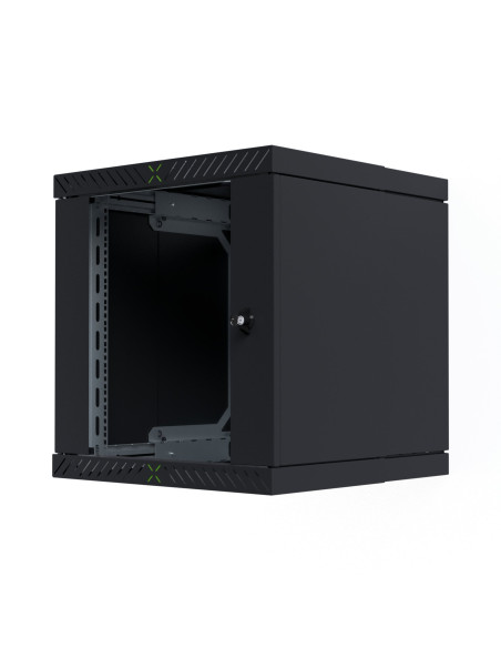 Armadio Rack 19'' a Muro 12U da Assemblare Profondit&agrave 400-600 mm Nero