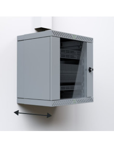 Armadio Rack 19'' a Muro 15U da Assemblare Profondit&agrave 400-600 mm Grigio 2