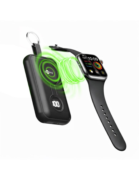 Power Bank Wireless Magnetico per Apple Watch con LED 2.500 mAh 2
