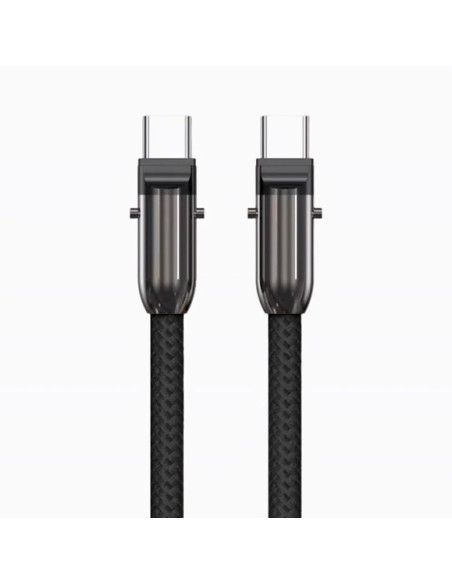 Cavo USB-C&trade Maschio Maschio con Lanyard Integrato 60W PD Nylon e Alluminio
