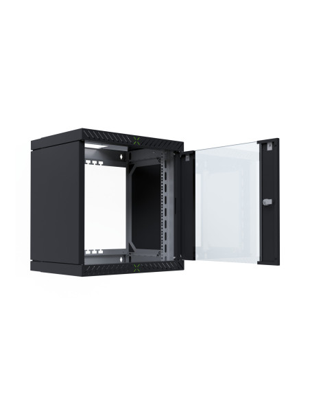 Armadio Rack 19'' a Muro 12U da Assemblare Profondit&agrave 400-600 mm Nero