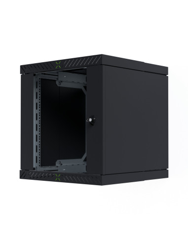 Armadio Rack 19'' a Muro 12U da Assemblare Profondit&agrave 400-600 mm Nero