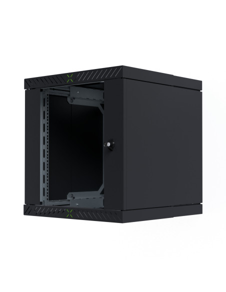 Armadio Rack 19'' a Muro 12U da Assemblare Profondit&agrave 400-600 mm Nero