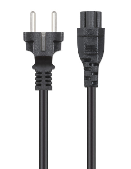 Cavo alimentazione C5 F a Schuko 1m nero