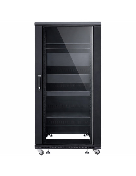 Armadio Rack 19'' 600x600 27U per Audio Video Nero