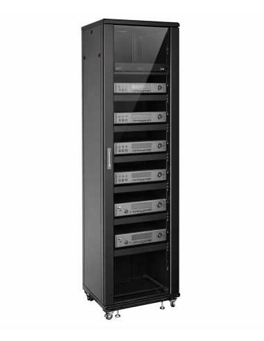 Armadio Rack 19'' 600x600 44U per Audio Video Nero