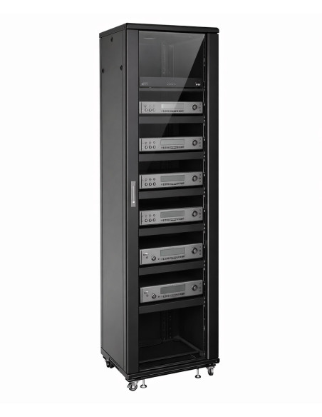 Armadio Rack 19'' 600x600 44U per Audio Video Nero