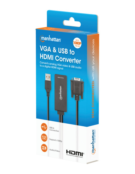 Convertitore da VGA e USB a HDMI