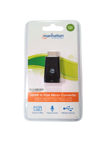 Micro Convertitore HDMI a VGA con Audio