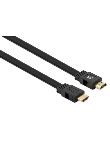 Cavo HDMI High Speed With Ethernet Piatto 2m nero