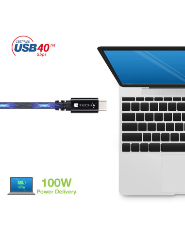 Cavo USB 4 Gen 3 Type-C&trade Thunderbolt M/M E-Mark 8K 40Gbps 100W PD 0