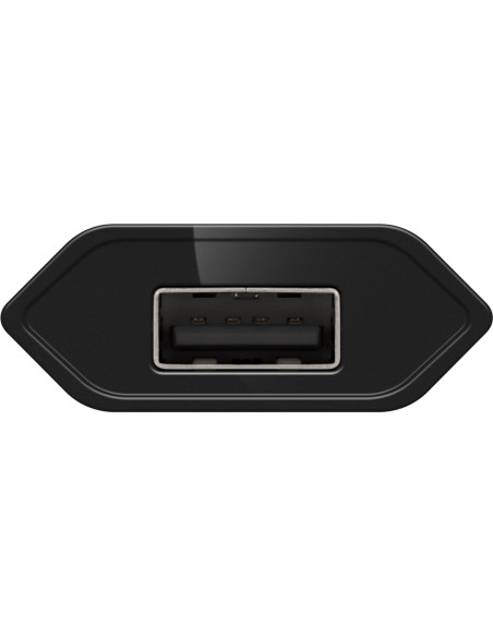 Caricatore USB 1A 5W Compatto Spina Europea Nero