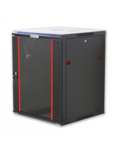 Armadio Rack 19'' a muro 12 unit&agrave sezione unica prof. 600mm Nero