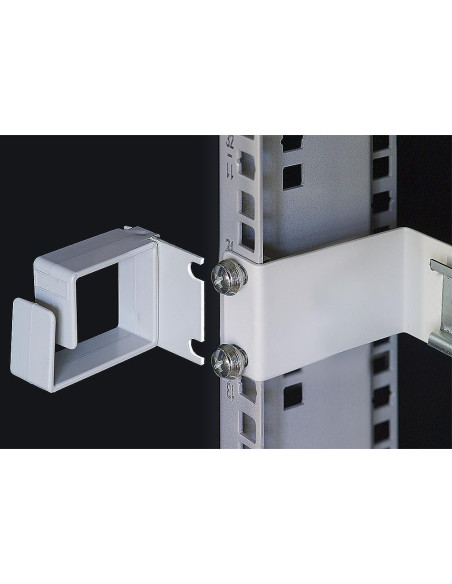 Anello Passacavi Laterale per Armadi Rack Nero