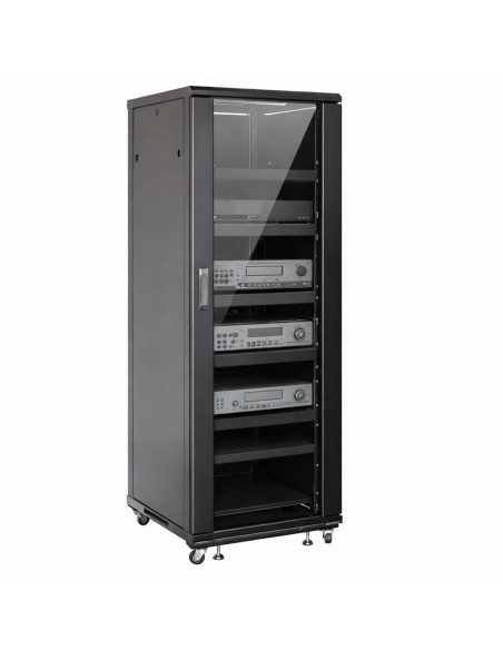 Armadio Rack 19'' 600x600 36U per Audio Video Nero