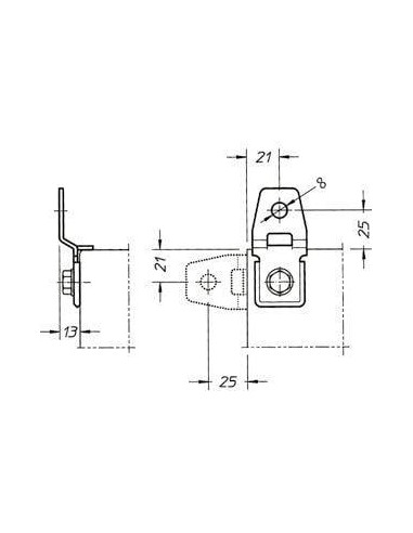Staffe di fissaggio a muro per rack IP65