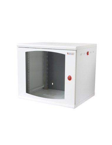 Armadio Rack 19'' a muro 16 unit&agrave sezione unica prof. 500mm Bianco