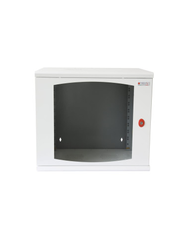 Armadio Rack 19'' a muro 16 unit&agrave sezione unica prof. 500mm Bianco