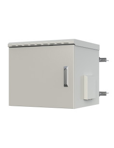 Armadio Rack 19'' Fissaggio a Palo 12U IP66 Porta Cieca Prof. 600 mm Grigio