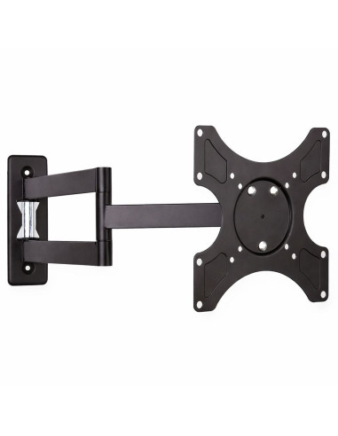 Supporto a muro per TV LED LCD 19-37'' inclinabile 3 snodi nero