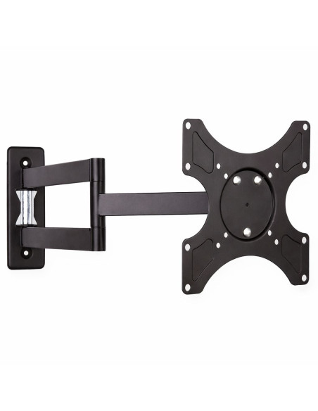 Supporto a muro per TV LED LCD 19-37'' inclinabile 3 snodi nero