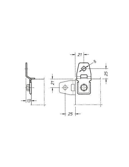 Staffe di fissaggio a muro per rack IP65
