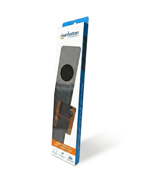 Tappetino Poggiapolsi Ergonomico in Gel per Tastiera Nero