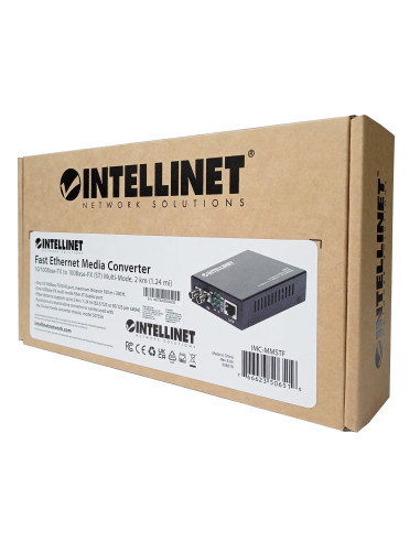 Convertitore RJ45 - Fibra ST 100Base-TX