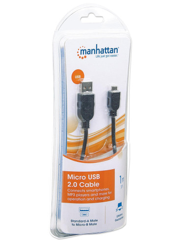 Cavo USB 2.0 Hi-Speed A maschio/Micro B maschio 1 m in Blister