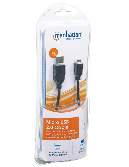 Cavo USB 2.0 Hi-Speed A maschio/Micro B maschio 1 m in Blister