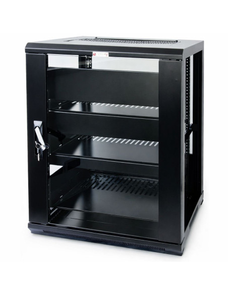Armadio Rack 19'' 600x600 15U per Audio Video Nero