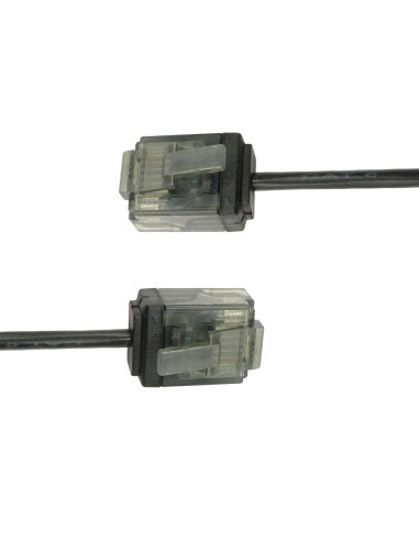 Cavo di rete Patch in Rame Ultra Slim Cat.6 Nero UTP 0