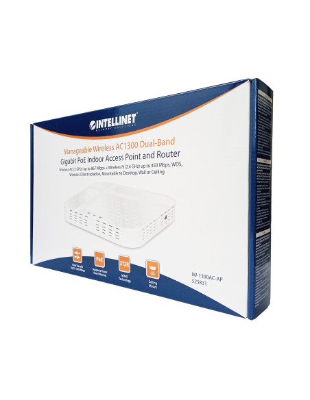 Wireless Access Point / Router PoE Gigabit dual-band AC1300
