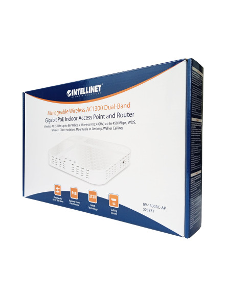 Wireless Access Point / Router PoE Gigabit dual-band AC1300