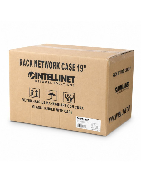 Armadio Rack 19'' a muro 6 unit&agrave prof. 320 Grigio Assemblato