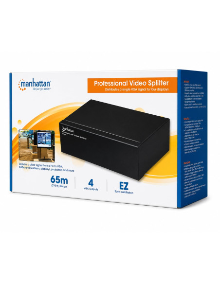 Video Splitter VGA Professionale 4 vie 350 MHz