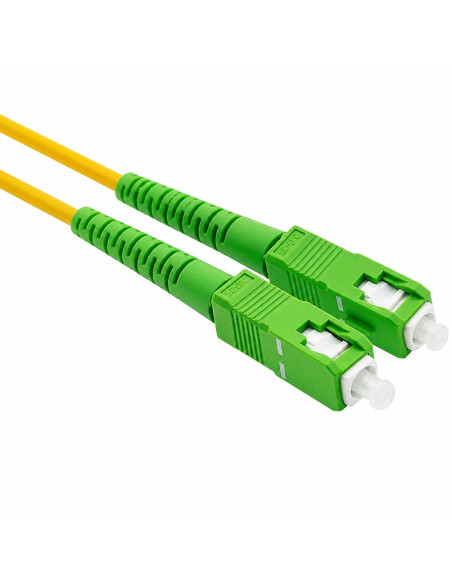 Cavo Fibra Ottica Monomodale OS2 SC/APC a SC/APC 9/125 G657.A2 15m