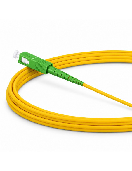Cavo Fibra Ottica Monomodale OS2 SC/APC a SC/APC 9/125 G657.A2 15m