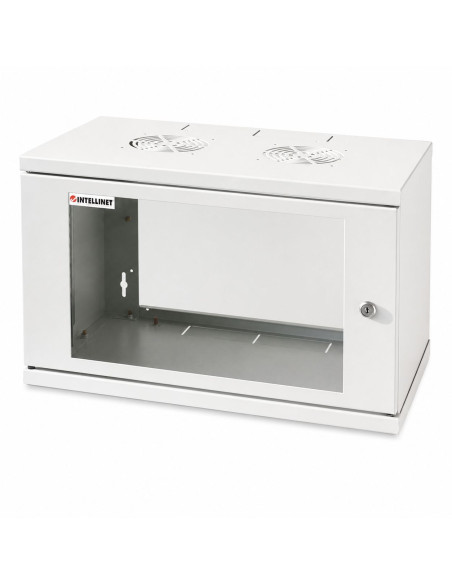Armadio Rack 19'' a muro 6 unit&agrave prof. 320 Grigio Assemblato