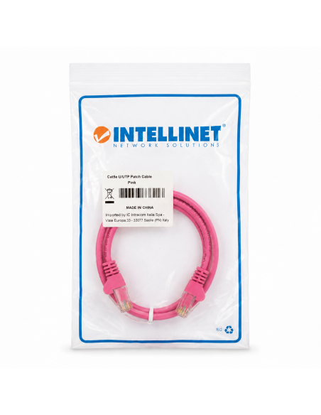 Cavo di rete Patch CCA Cat. 5e Rosa UTP 0