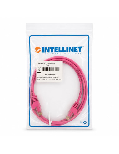 Cavo di rete Patch CCA Cat. 5e Rosa UTP 2 m