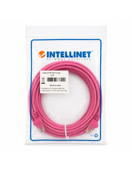 Cavo di rete Patch CCA Cat. 5e Rosa UTP 5 m