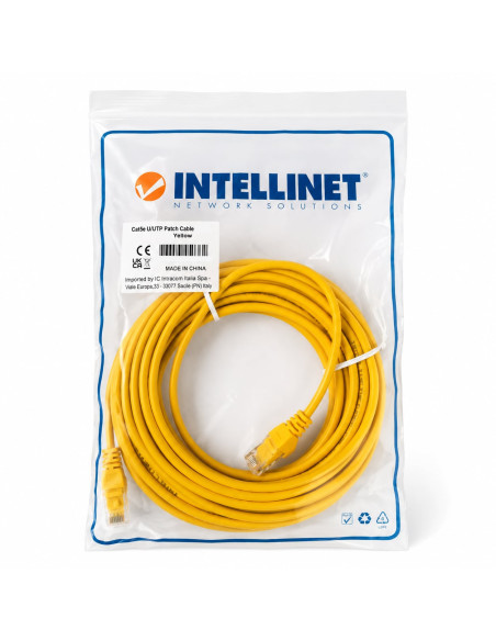 Cavo di rete Patch CCA Cat. 5e Giallo UTP 10 mt