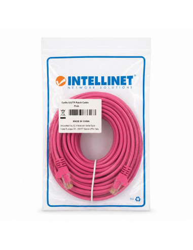 Cavo di rete Patch CCA Cat. 5e Rosa UTP 20 m