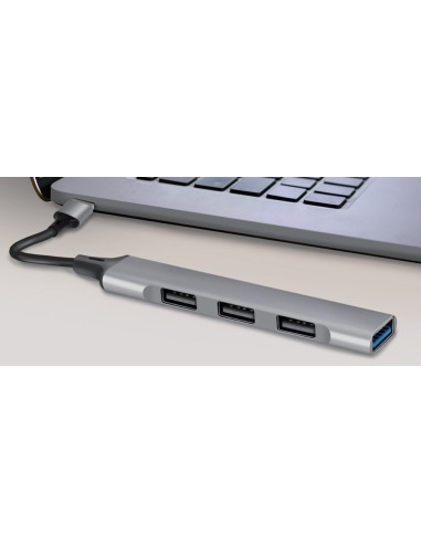 Hub USB 3.2 Gen1 Ultra Slim a 4 Porte Ingresso USB-A
