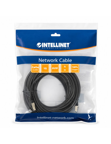 Cavo di rete Patch in Rame Schermato Cat. 5e Nero F/UTP 15 m