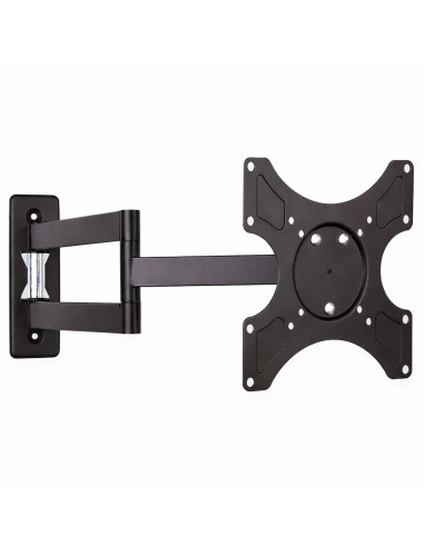Supporto a muro per TV LED LCD 19-37'' inclinabile 3 snodi nero