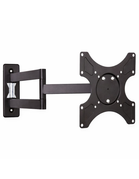 Supporto a muro per TV LED LCD 19-37'' inclinabile 3 snodi nero