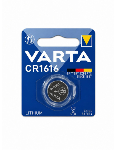 Batteria a bottone Litio CR1616 (blister 1 pz)