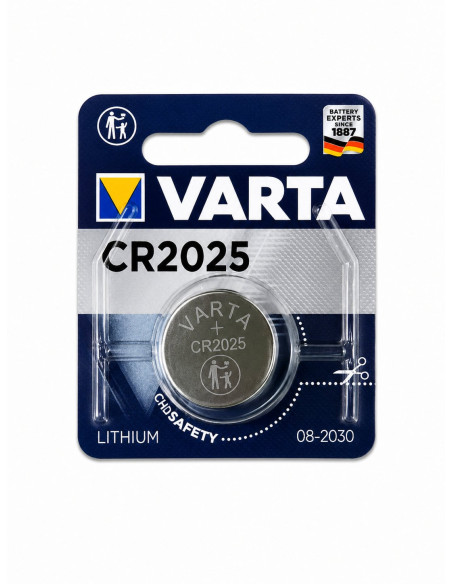 Batteria a bottone Litio CR2025 (blister 1 pz)